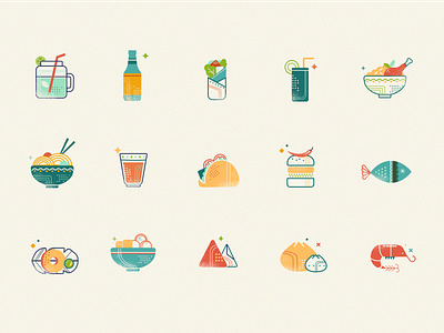 Illustrations for Those Indian Guys branding characters colourful food food branding graphic design iconography icons illustartions india indian brand indian food menu design packaging shapes stickers street food vector visual visual branding