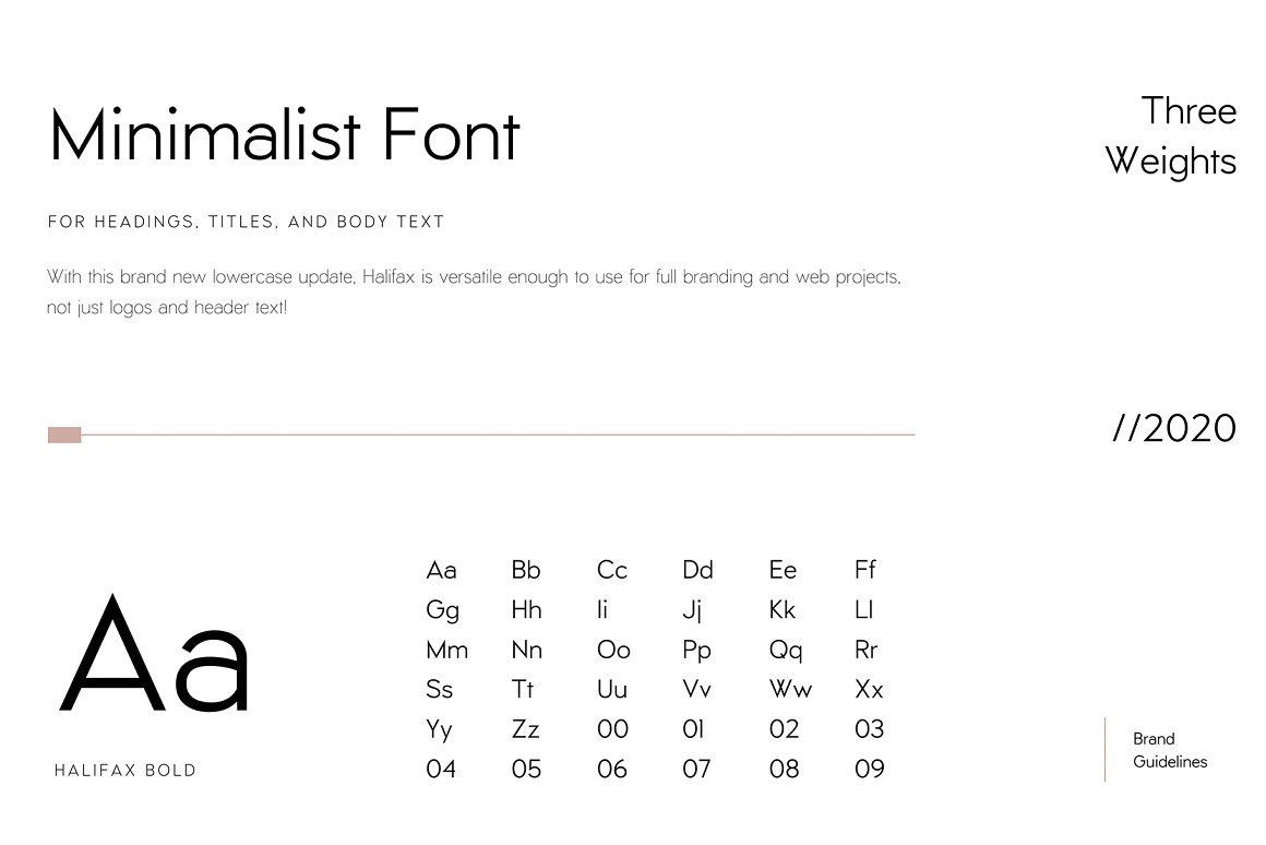 Halifax -UPDATE! A Minimalist Sans by Sans Serif Fonts on Dribbble