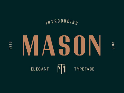 Mason Sans Serif Font bold sans serif font glamorous font green font masculine font sans serif font sophisticated font typeface font typography font