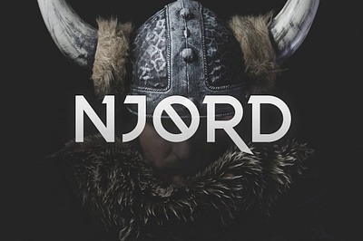 Njord Typeface display font legend font mythology font norse font sans serif font viking font
