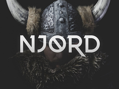 Njord Typeface display font legend font mythology font norse font sans serif font viking font