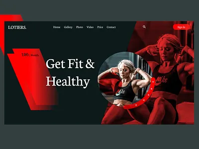 Fitness Website daily ui figma fitness gym healthy ui ui design