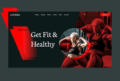 Fitness Website daily ui figma fitness gym healthy ui ui design