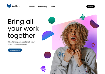 Adlex Website daily ui design figma products services ui ui design