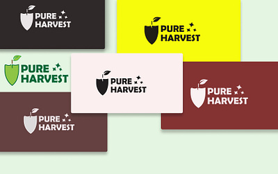 Pure harvest best creative design design thinking green logo organic product design top ui uiux ux