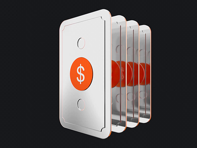 Animation for the loan block in the Plata mobile application 3d animation app blender branding design graphic design illustration ui ux web