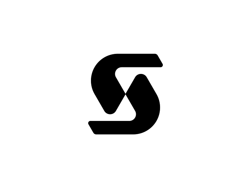 Abstract S Logo - Bold and Modern // For Sale bold branding connection dynamic fluid geometic letter s logo logo design mark minimal minimalist modern rounded s s logo sign simple sport strong
