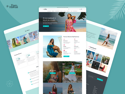 Tiare Hawaii branding clean design modern web design uiux