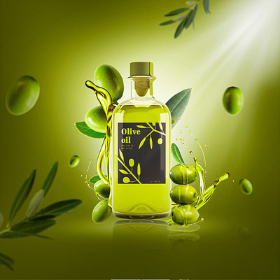Image manipulation is a social media product olive oil branding graphic design