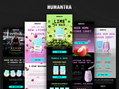 Humantra Email Campaigns design digital email graphic design health nutrition sports ui wellness