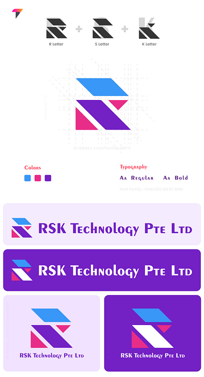 RSK Logo Design branding figma graphic design illustration k logo design logo logo design r logo design s logo design ui logo design vector