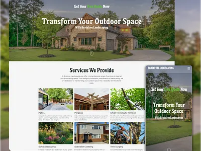 Local Landscaping Business design figma landscaping php theme web design wordpress