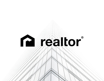 Letter R House Architecture Logo apartment architecture building construction design estate graphic design home house illustration initial letter logo logo design mortgage property r real estate realtor residential