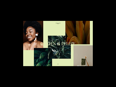 0027-GARTEN_&_PFLEGE animation beauty branding case study design green grid landing page layout minimalist plants showcase simple type typography ui web design