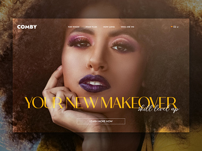 Makeup Course - Concept Landing Page course design education landing page makeup ui ux webdesign website