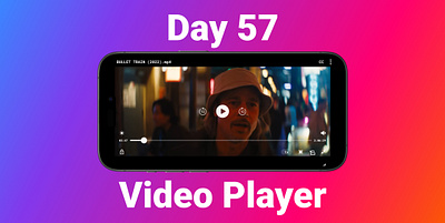 Day #057 Prompt: Video Player #DailyUI #Figma #UIdesign ui