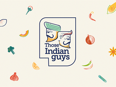 Illustrations for Those Indian Guys branding characters colourful colourfull food food branding food illustartion graphic design icons illustartion india indian branding indian food menu design packaging shapes stickers street food visual visual branding