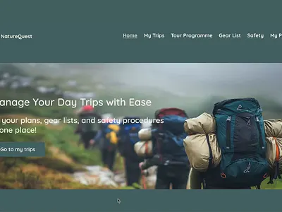 How I Designed NatureQuest Tour Programme challenge dailyui design designthinking graphic design outdoor portfolio programme tour trekking ui ui 079 uix101 ux