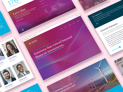 Website Refresh aurora branding corporate design financial mobile photography private equity resurgence uxux venture capital vibrant webdesign website
