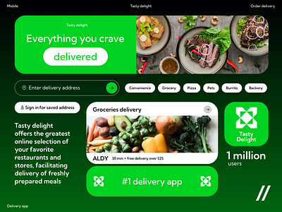 Grocery Delivery Platform Design Template dashboard delivery delivery app design grocery homepage interface landing page platform product design ui ux web web design concept web design template web ui website website design