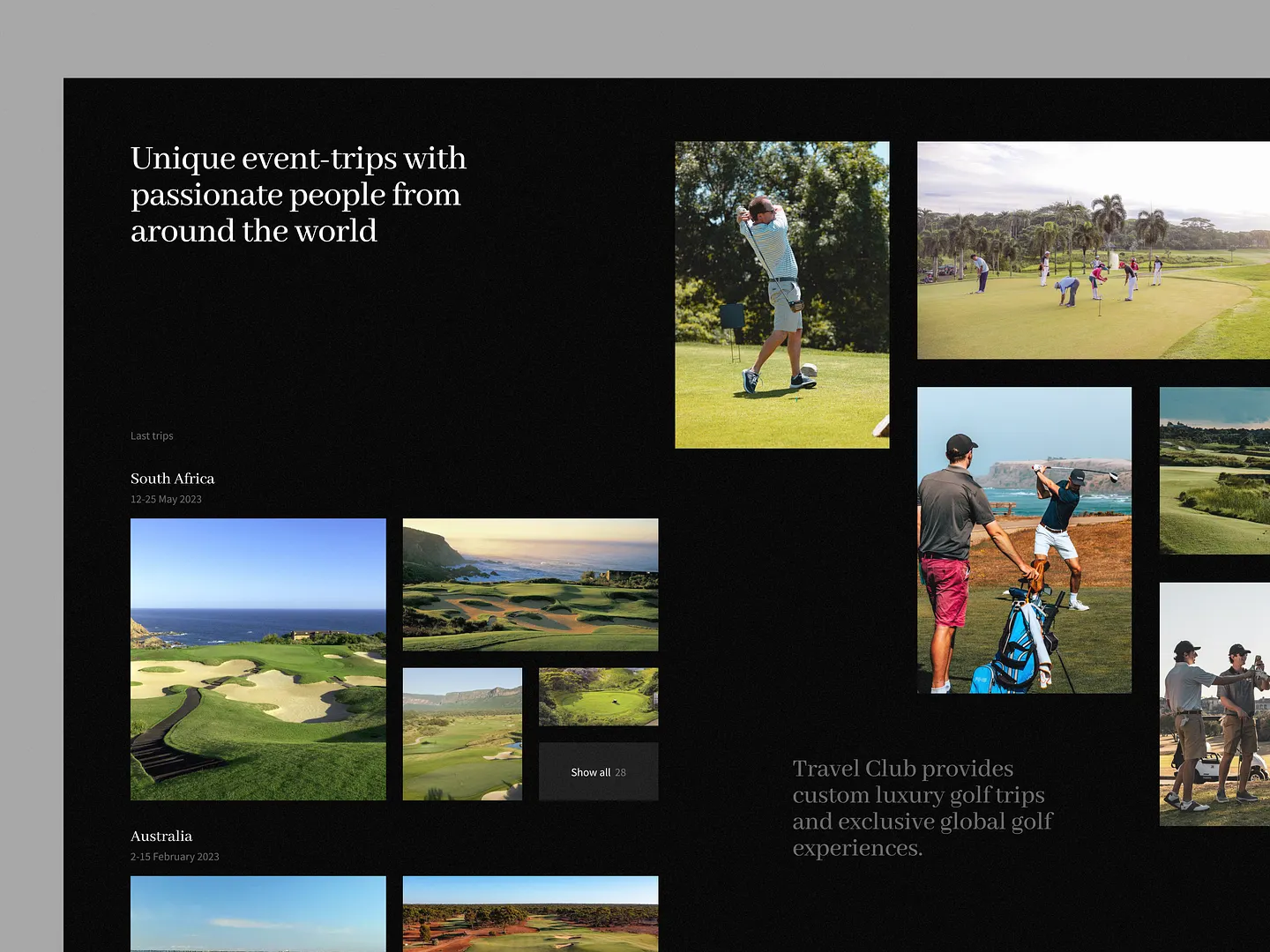 Elegant Website Design for Luxury Golf Clubs