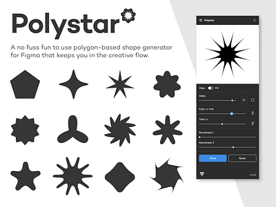 Polystar Figma Plugin figma generative plugin polygon shape star tool