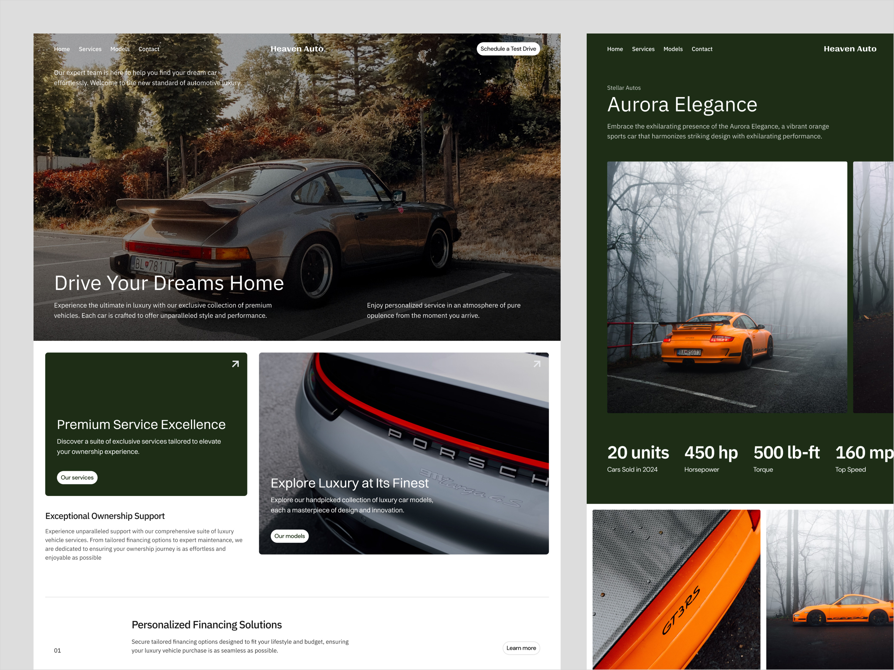 Example of Web Design + Webflow Development