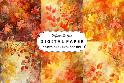 Autumn Texture Digital Paper mugs