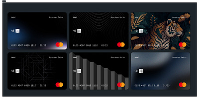 Custom credit card branding credit card design gradient