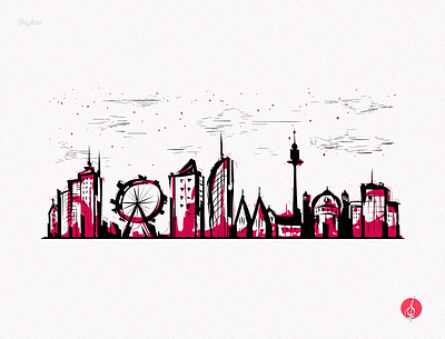 Skyline Illustration branding graphic design illustration logo