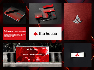 Materials for the house 🏠 adobe illustrator black branding design graphic design home house illustration logo logo design logotype red ui ux vector