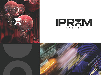 IPROM event management events iprom logo logo design typography