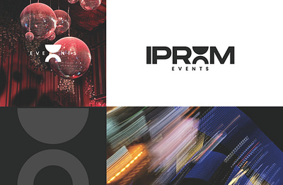 IPROM event management events iprom logo logo design typography