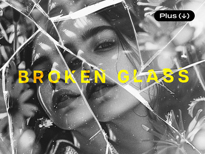 Monochrome Broken Glass Photo Effect broken bw cracked distortion download effect fragments glass mirror monochrome photo photoshop pixelbuddha psd refraction retro shattered smashed template vintage