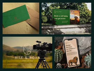 Branding for design lions 🦁 advertisement app banner branding design graphic design green illustration lion logo logo design logotype mobile app outsource sand ui ux