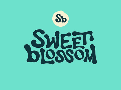 Sweet Blossom - branding bold branding cookies design drippy gooey graphi handdrawn ice cream illustration letter s logo restaurant typography zakk waleko