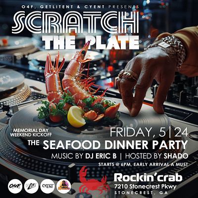 Event Flyer - Restaurant Promotion event marketing food graphic design music promotions restaurant