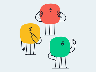 Traffic lights as a person app icon appie character character design drawing fun hand drawn illustration illustration pack illustrator jolly maybe minimal no playful traffic lights traffic signals vector yes