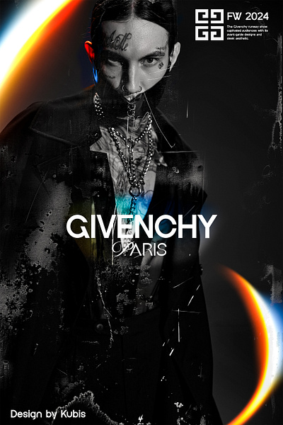 GIVENCHY POSTER DESIGN clean poster design fashion poster givenchy poster graphic design minimalistic poster poster design typography