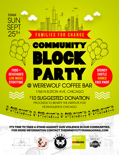 Event Poster - Community Event community event graphic design non profit poster print sponsorship