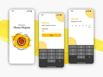 Minimalist Splash Screen UI Design for a Food Delivery App 🍔🍕 branding food graphic design logo ui