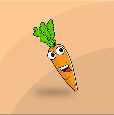 Carrot Mascot graphic design illustration