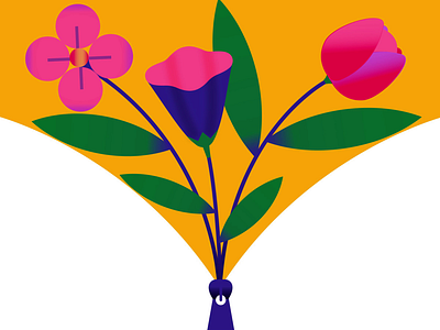 Floral Fusion art character design flower graphic design illustration illustrator leaf motion graphics motiondesign vector