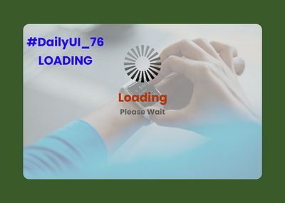 #DailyUI_076 - LOADING graphic design ui