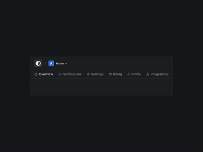 Navigation and tabs account company profile dark mode design exploration figma integration links nav bar navbar navigation navigation and tabs notification product design saas tabs ui user ux web web design