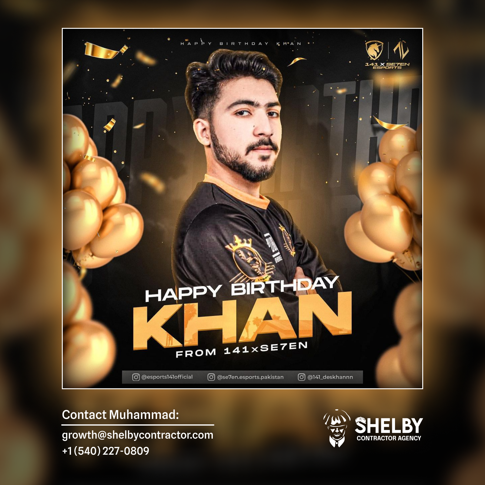 Birthday Poster for Se7en Esports branding design esports gaming graphic design illustration logo photoshop poster
