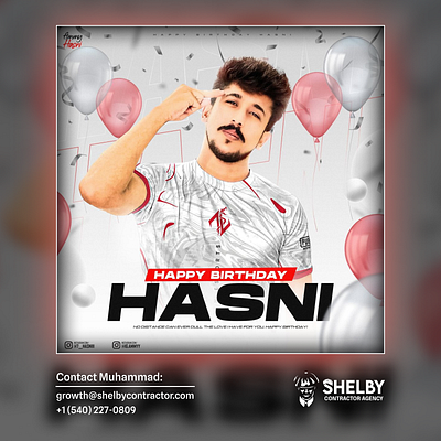 Birthday Poster for Se7en Esports & 7esAmmy branding design esports gaming graphic design illustration logo photoshop poster