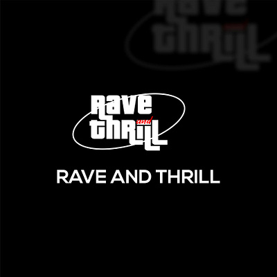 RAVE & THRILL LOGO branding design graphic design logo motion graphics social media page