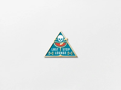 Sazerac Pin cocktail enamel pin lounge pin sazerac house skull