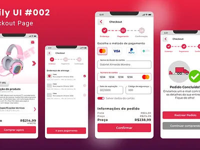 Daily UI #002 - Checkout Page 100daysofui appdesign checkout checkoutpage dailycreative dailyui dailyui002 dailyuichallenge figma ui uichallenge uidesign